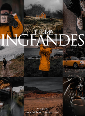 CaptureOne样式 焦橙电影胶片旅拍人像暗调色滤镜C1飞思预设CO615