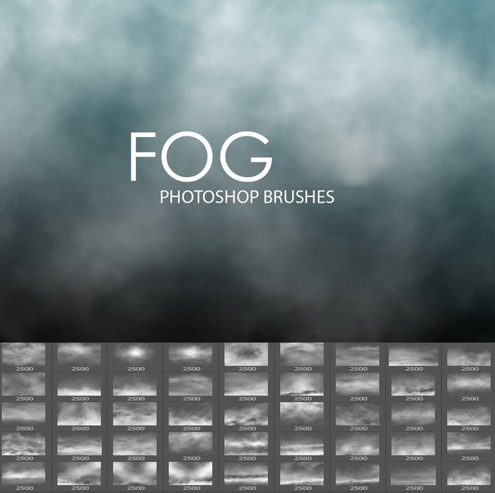 ps笔刷画笔笔触   雾气,大雾,浓雾,水蒸气环境ps笔刷 广告插图