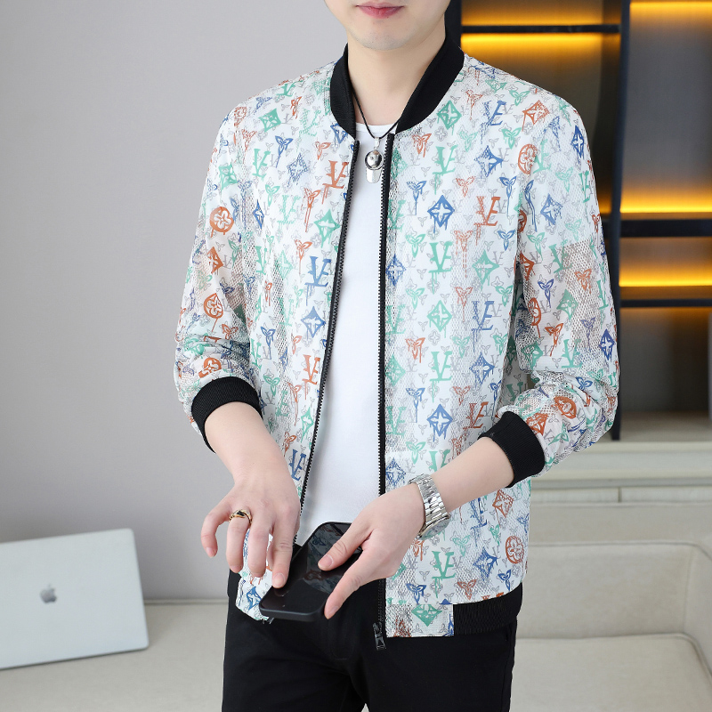 防晒衣男款夏季镂空网眼薄款透气