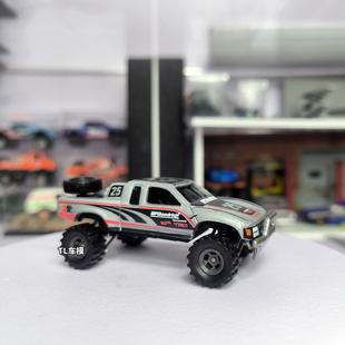 模型车改装 64风火轮银标丰田越野皮卡胶胎巴哈BAJA车模避震改装