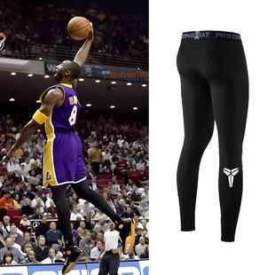 篮球打底紧身裤男士打篮球七分裤长裤高弹透气速干压缩科比篮球裤