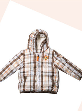 KANZ 德国品牌 现货限量  婴儿梭织男宝宝梭织格子棉服外套 14424