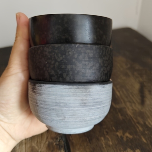 7亿岁冰碛岩大苹果器型品茗杯100cc 百分百大苹果