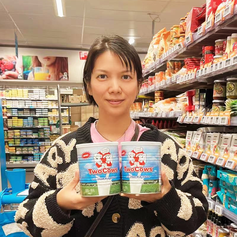 双牛奶粉 荷兰Twocows儿童孕妇成人高钙奶粉900g