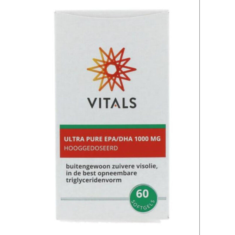 vitals荷兰vitals超纯深海鱼油EPA/DHA 心血管1000mg60粒