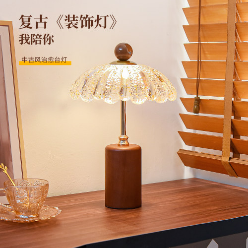 实木台灯卧室床头柜灯2026高级感