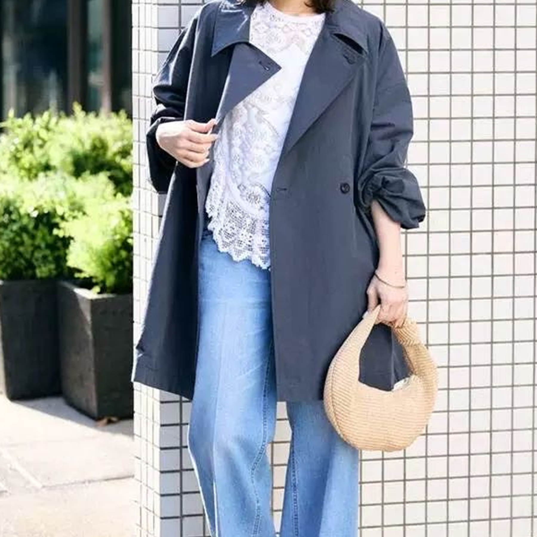 日本贵牌 100%棉风衣2色C2-4-158