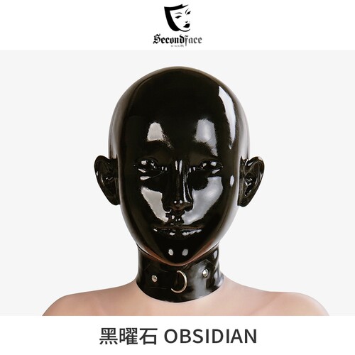 NEOGAN x SecondFace 黑曜石|Obsidian|黑胶面具BDSM娃娃头壳