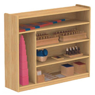 幼儿园蒙特梭利粉红塔儿童玩具置物柜书架蒙氏教具分类收纳展示架