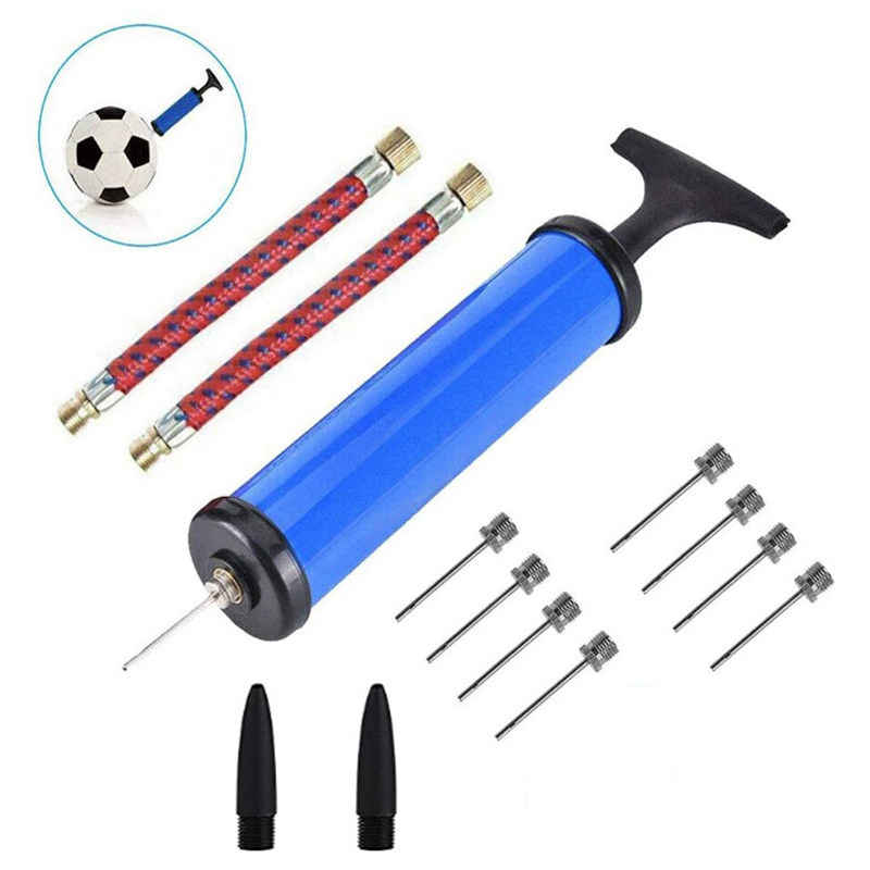 针式手打气筒篮球排球足球打气筒便携式迷你铁杆送气针手推充气桶