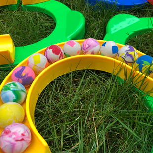 儿童感统运动训练器材88轨道专用弹力球橡胶小弹球家用玩具跳跳球