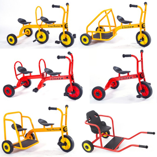 幼儿园三轮车脚踏车户外运动儿童单车玩具黄包车滑板兜风车脚行车