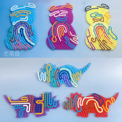 益智锻炼动物感官活动板