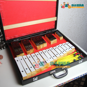 精品25音砖早教儿童奥尔夫木质打击乐器教玩具宝宝益智金属敲打琴