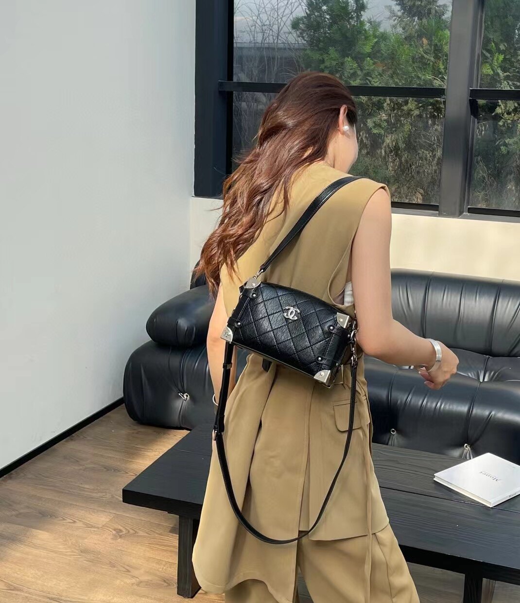 2205秋新款简约箱子包洋气腋通用款女包