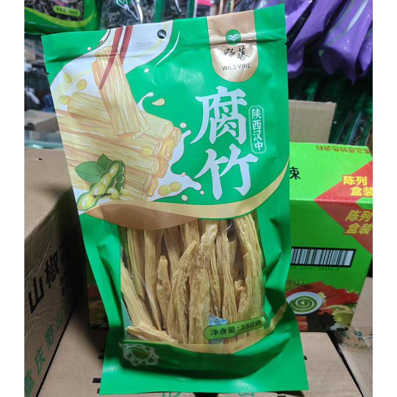 野藤腐竹250克重庆特产干货豆制品豆腐皮包邮豆条豆棍豆筋膜
