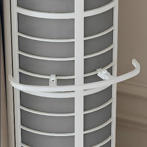 适用格力美的空调防吸窗帘支架圆柱形立式柜机后面进风口挡板回风