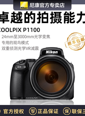 尼康数码照相机COOLPIX P1100 VR防抖相机 约125倍大变焦长焦相机