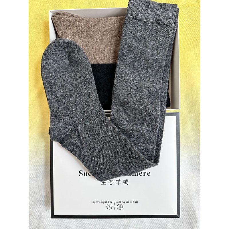 长筒羊绒袜加厚保暖绵弹舒适