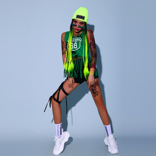 韩舞服装女套装性感流苏爵士舞蹈服女团演出服jazz练功服爵士上衣