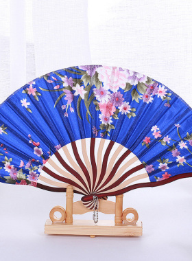旗袍夜店演出服龙骨折叠扇子饰品