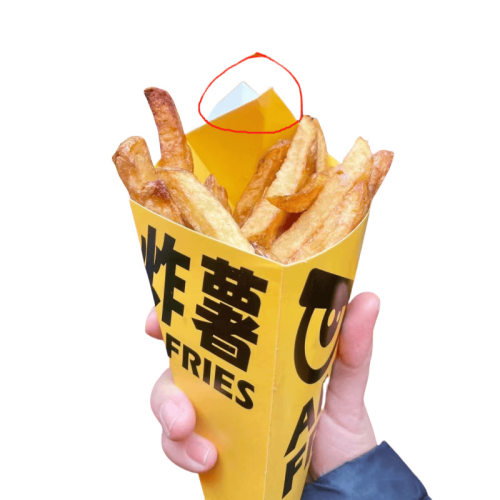 解馋休闲零食低脂无糖非油炸带炸薯条薯条盒网红包装盒