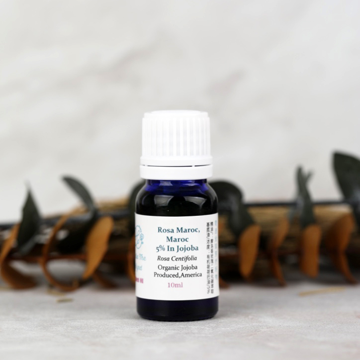 摩洛哥玫瑰精油5%浓度稀释油10ml有机荷荷巴油基底油护肤手作口红