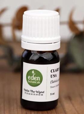 EDEN有机法国快乐鼠尾草单方精油5ml芳疗护肤调香定香薰经期放松