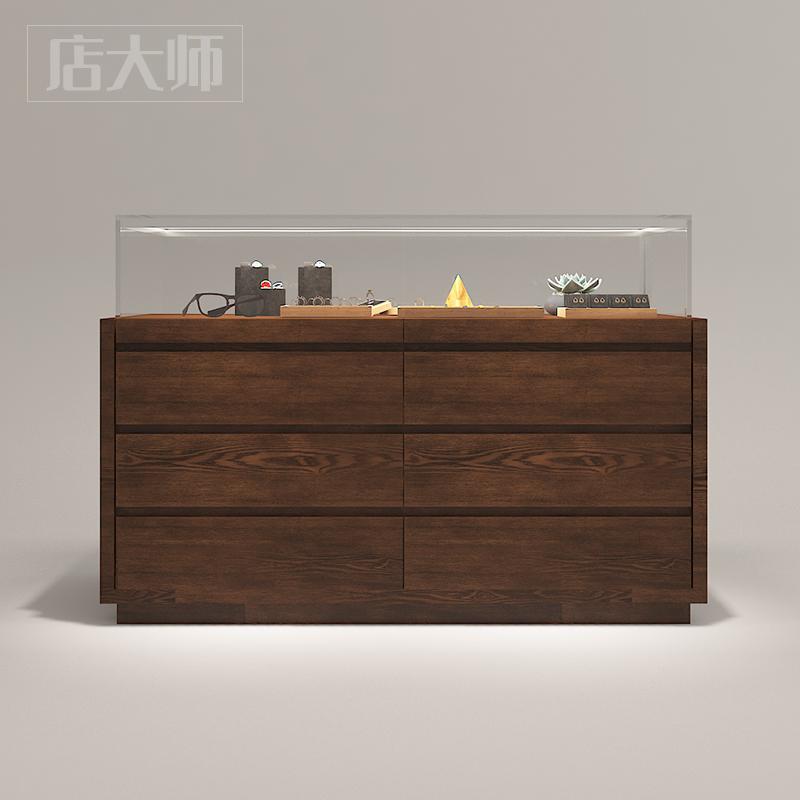 珠宝首饰柜台样品展览商场玻璃柜展示柜陈列柜朱砂佛牌陶瓷古玩柜