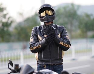【MOTO小峰】杜汉摩托车新款骑行皮衣防风保暖防摔情侣款骑行服