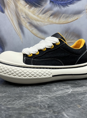 2024帕达索春夏季新款小众潮牌个性圆头帆布透气轻便休闲鞋240410