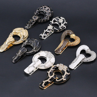 A钻精致 大衣/水貂/皮草/貂皮/裘皮纽扣扣子鸭嘴扣 黑白对扣搭扣