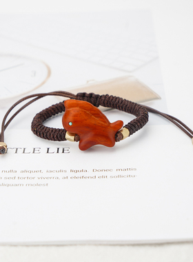 隐山檀木本命年转运小马手链情侣