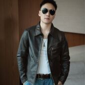 夹克外套男装 特叔1930RRL汤姆克鲁斯同款 牛皮复古皮衣真皮秋季