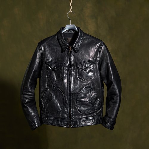 特叔定制门多萨农场主皮夹克