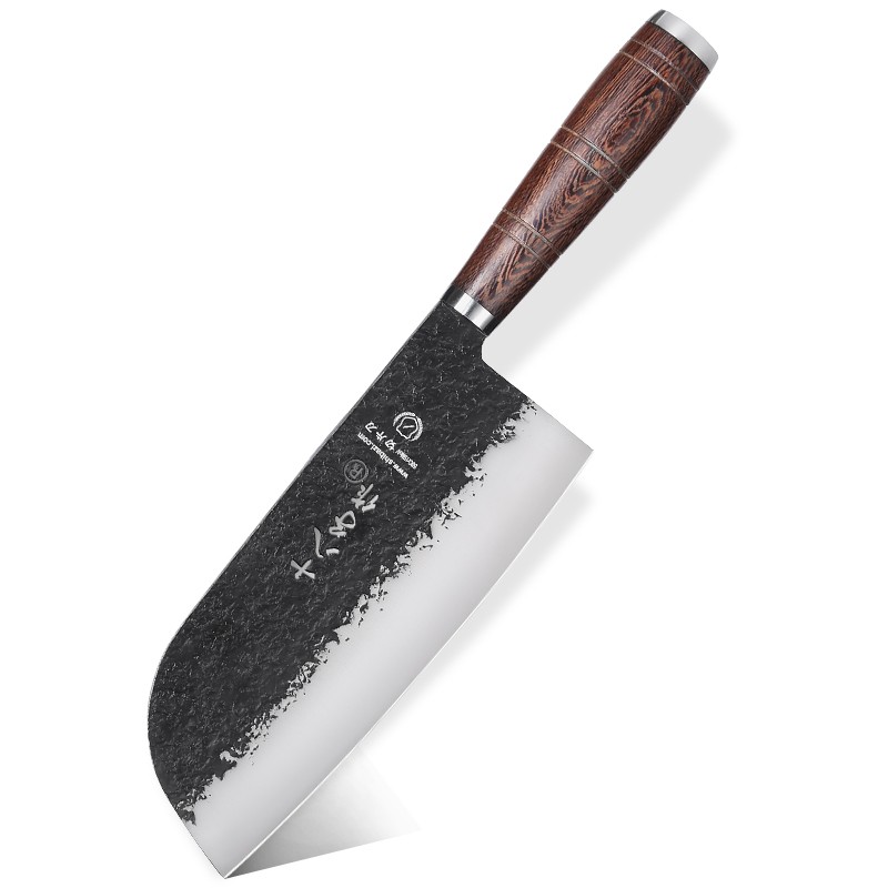 十八子作阳江古法真锻打刀锋利切菜切肉黑刀墨昀切片刀 SL2302-B