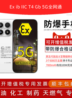 MIUI/小米 Xiaomi 17 小尺寸旗舰6.3英寸直屏 7000mAh大电池 定制防爆手机本安EX工业化工厂石油库制药带证书