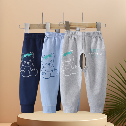 儿童春季纯棉开裆裤男女宝叉叉裤