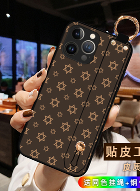 DLARA适用于oppo Reno4手机壳Reno3pro斜挎A96腕带款Reno4pse皮质findx2保护套k9/k9pro全包k9s/k9x男女新