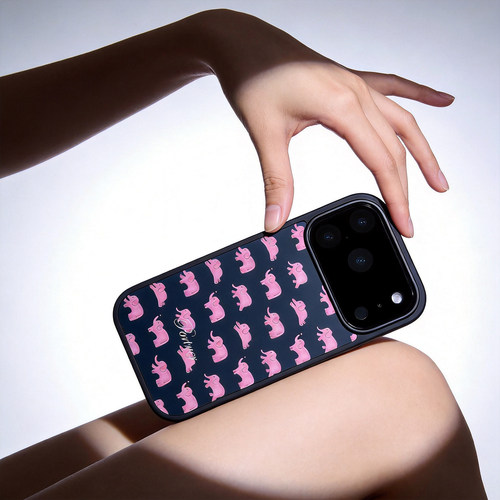 PARTNER粉色大象可爱萌磁吸磨砂防摔个性适用于iphone17promax/16promax苹果手机壳