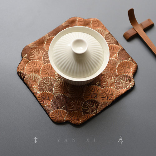 手工仿丝壶承隔热垫布轻奢杯托布