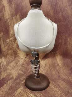 Vintage中古欧洲回流925银部落风吊坠