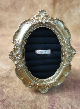 Vintage中古sterling老银素银戒指23号