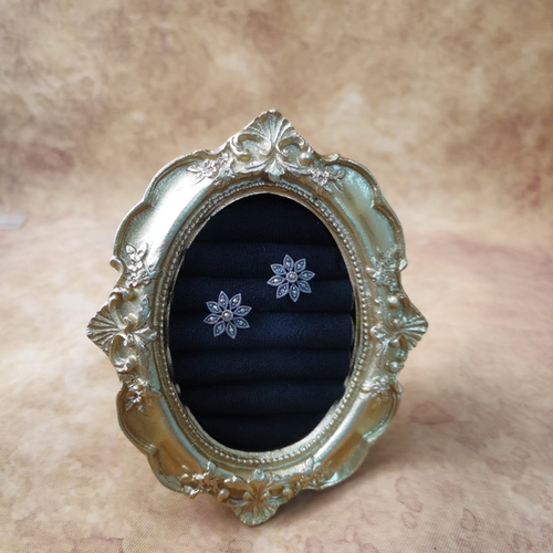 Vintage中古欧洲回流925银马克赛花朵耳钉