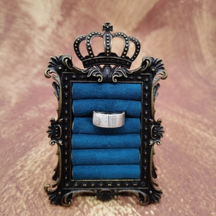 Vintage中古欧洲回流925银老手作戒指大全标13号