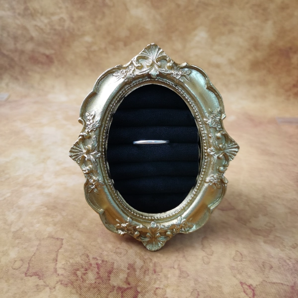 Vintage中古925银素银戒指15号