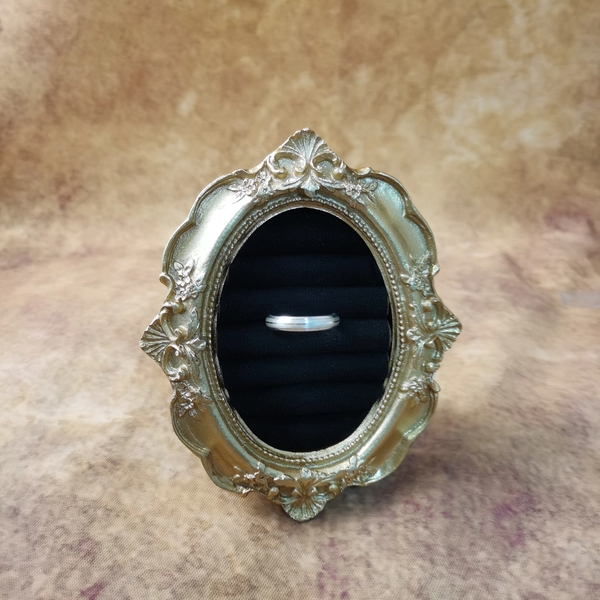 Vintage中古925银素银戒指大全标17号