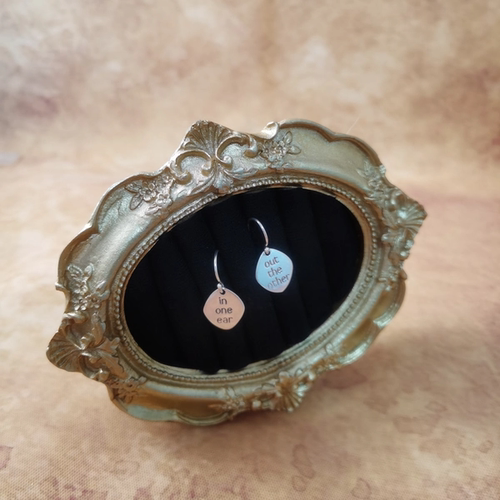 Vintage中古欧洲回流925银个性耳钉耳环