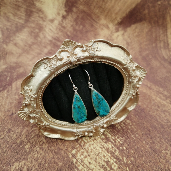 Vintage中古欧洲回流天然凤凰石耳环,饰品/流行首饰/时尚饰品新,银饰耳饰,淘宝优惠券,粉丝福利购,淘宝优惠卷