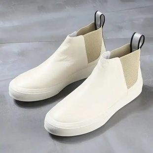 帕达索新款高帮休闲鞋户外短靴AZG英伦潮流简约高邦鞋男GA0497